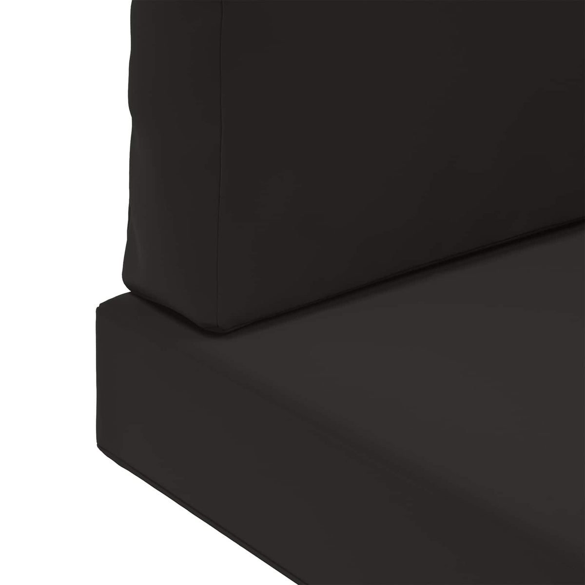 Udendørs Sofa Pude Polyester Sort 60 x 60 cm