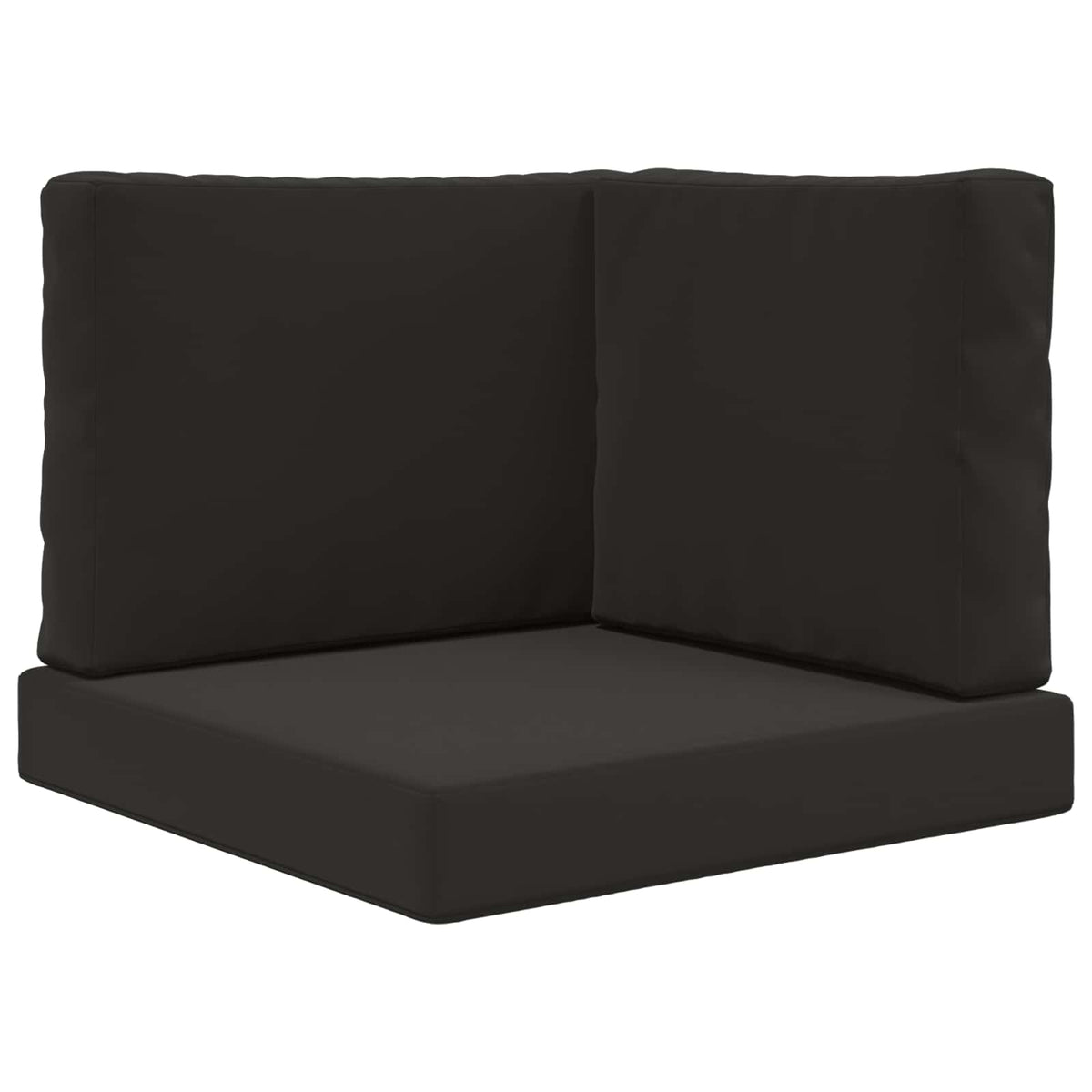 Udendørs Sofa Pude Polyester Sort 60 x 60 cm