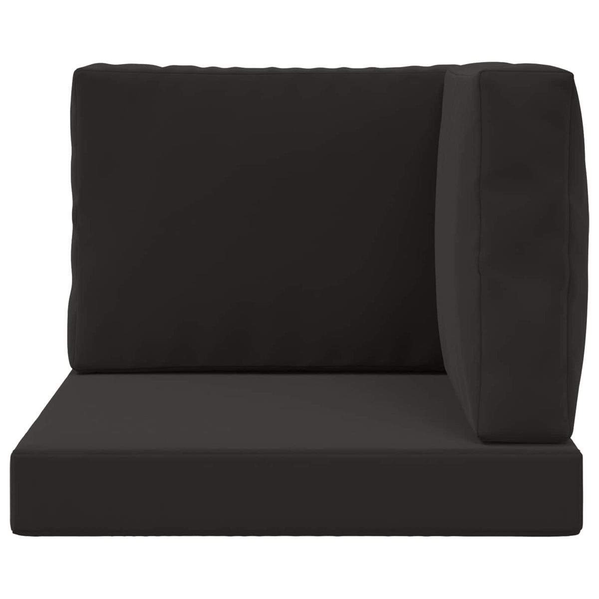 Udendørs Sofa Pude Polyester Sort 60 x 60 cm
