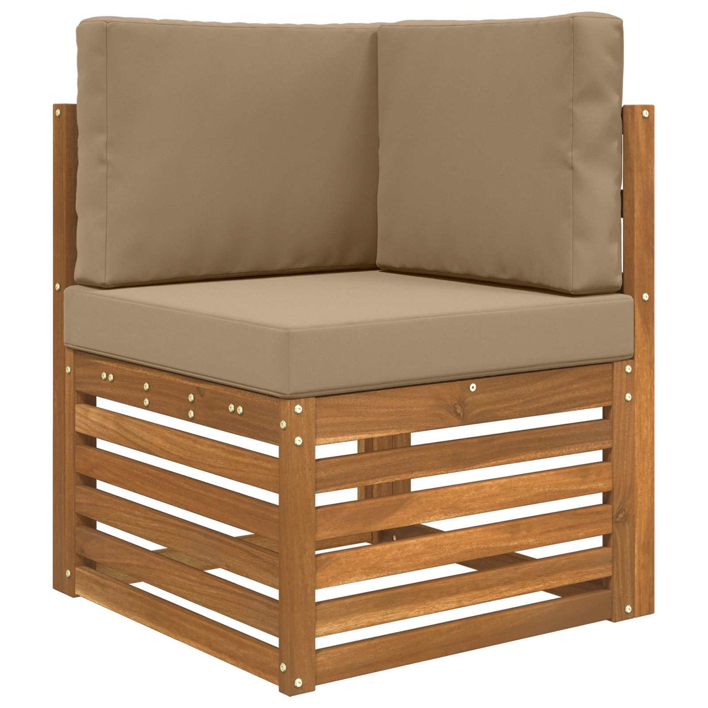 Udendørs Sofa Pude Polyester Gråbrun 60 x 60 cm