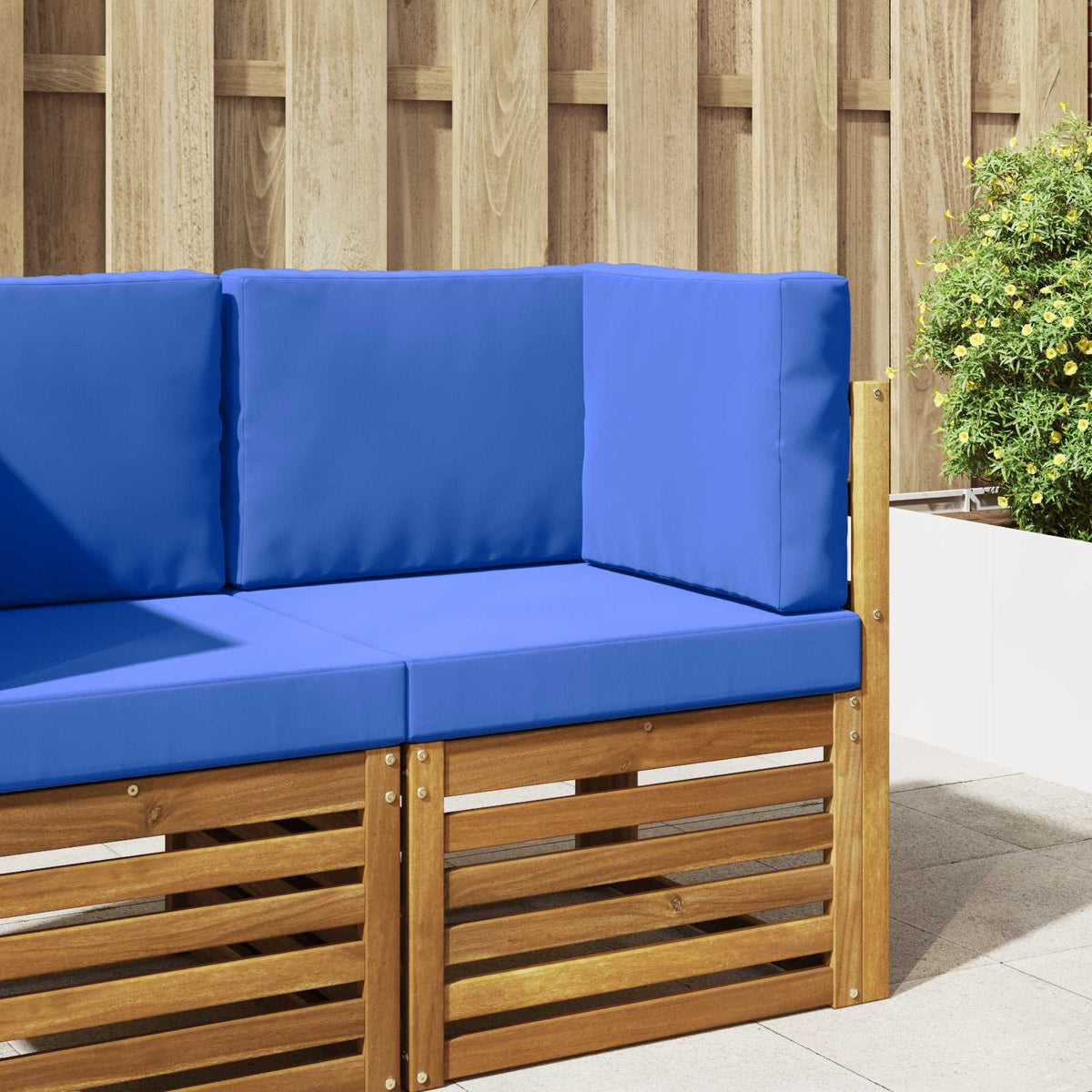 Udendørs Sofa Pude Polyester Kongelig blå 60 x 60 cm