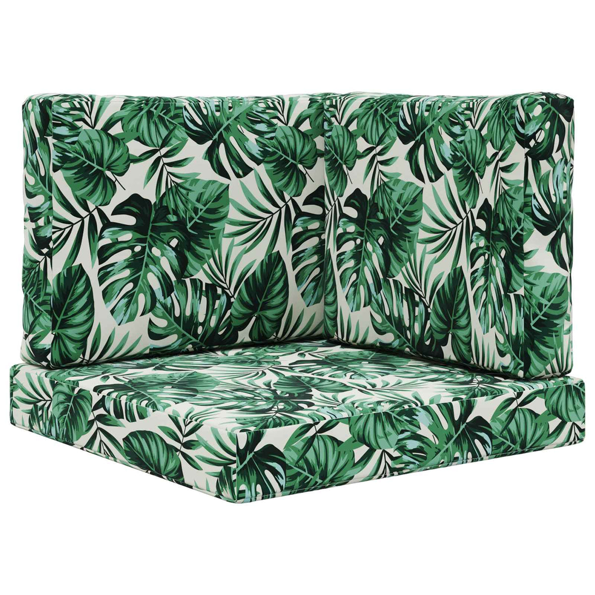 Udendørs Sofa Pude Polyester Bladmønster 60 x 60 cm Bladmønster