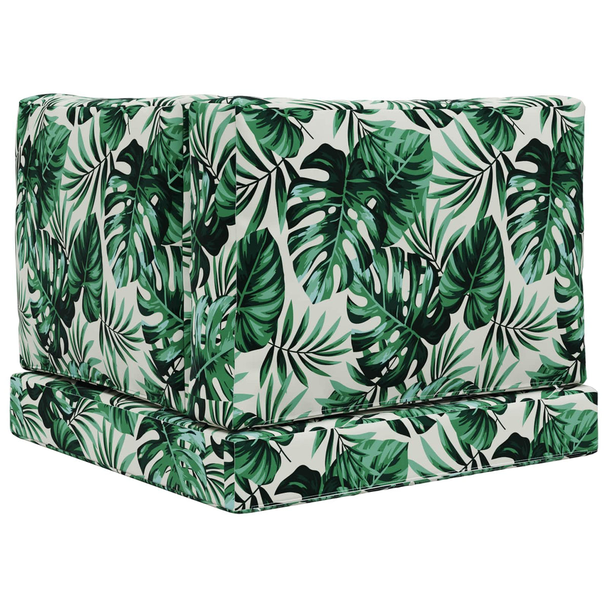 Udendørs Sofa Pude Polyester Bladmønster 60 x 60 cm Bladmønster