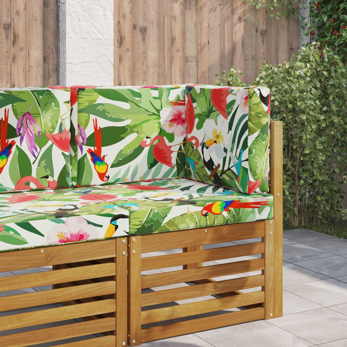 Udendørs Sofa Pude Polyester farverig 60 x 60 cm