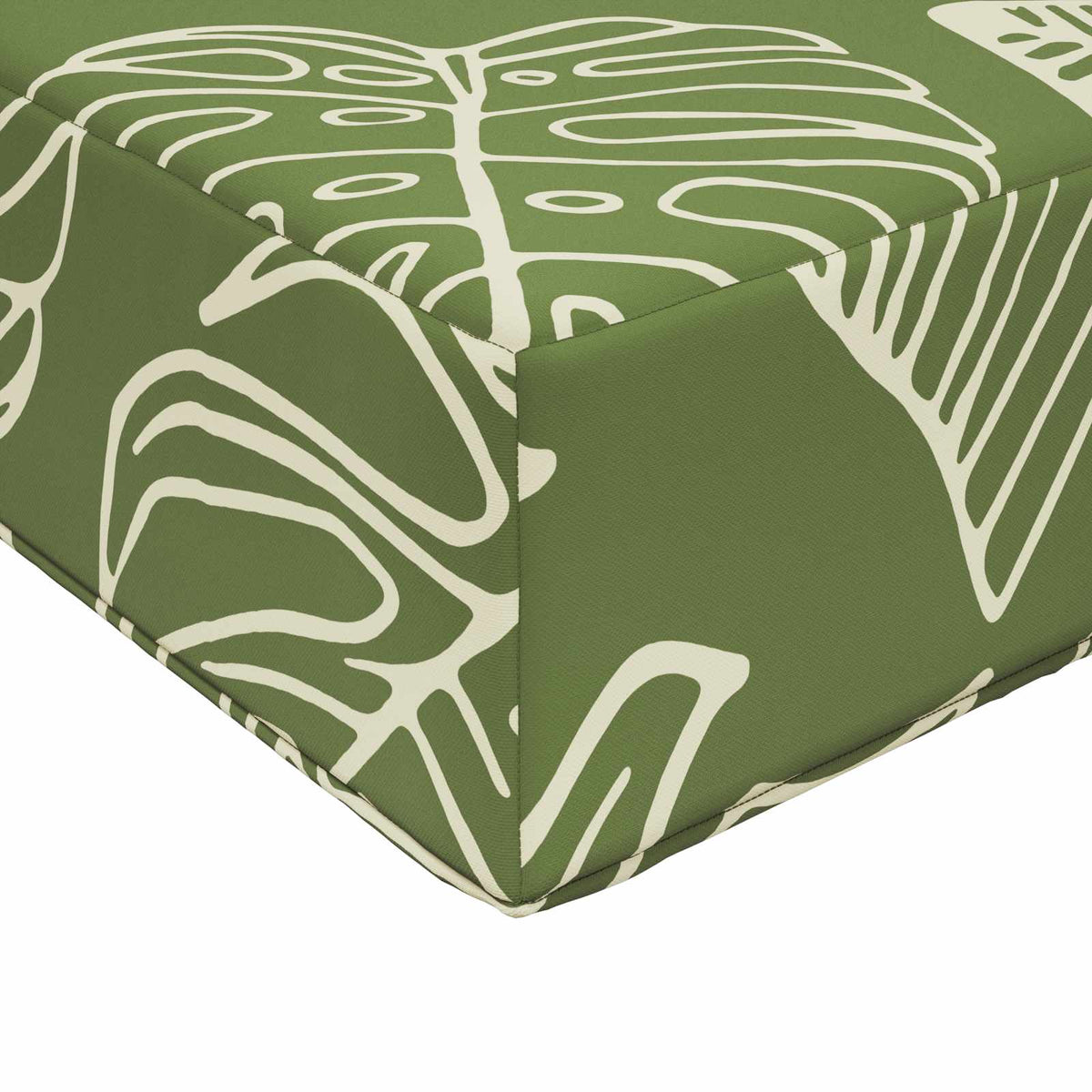 Udendørs Sofa Pude Polyester Bladdesign 60 x 60 cm Bladdesign