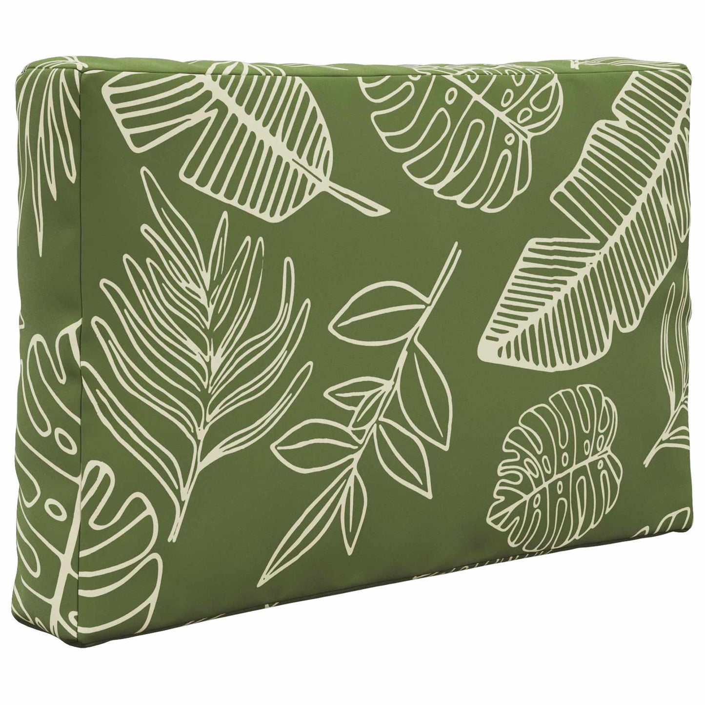Udendørs Sofa Pude Polyester Bladdesign 60 x 60 cm Bladdesign