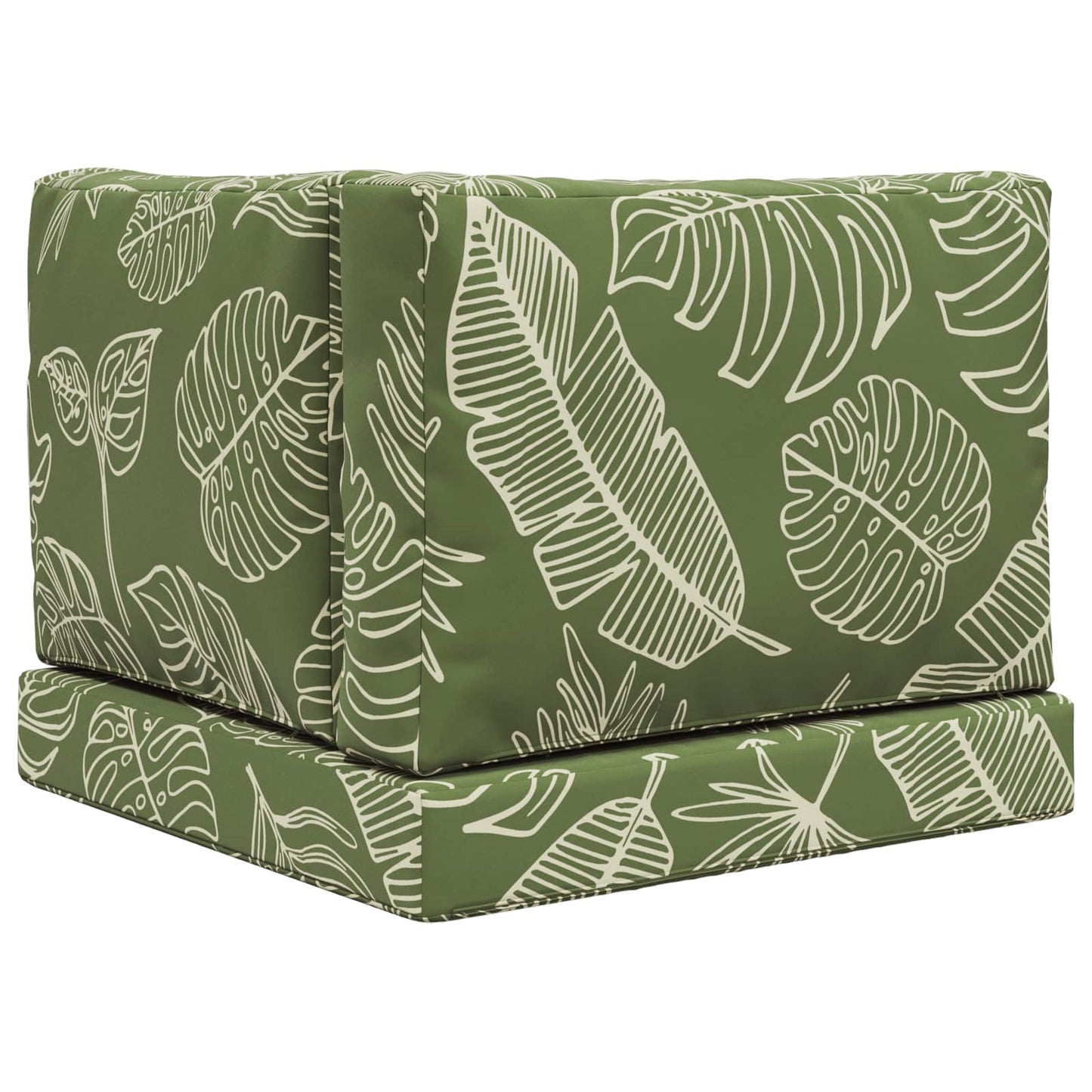 Udendørs Sofa Pude Polyester Bladdesign 60 x 60 cm Bladdesign