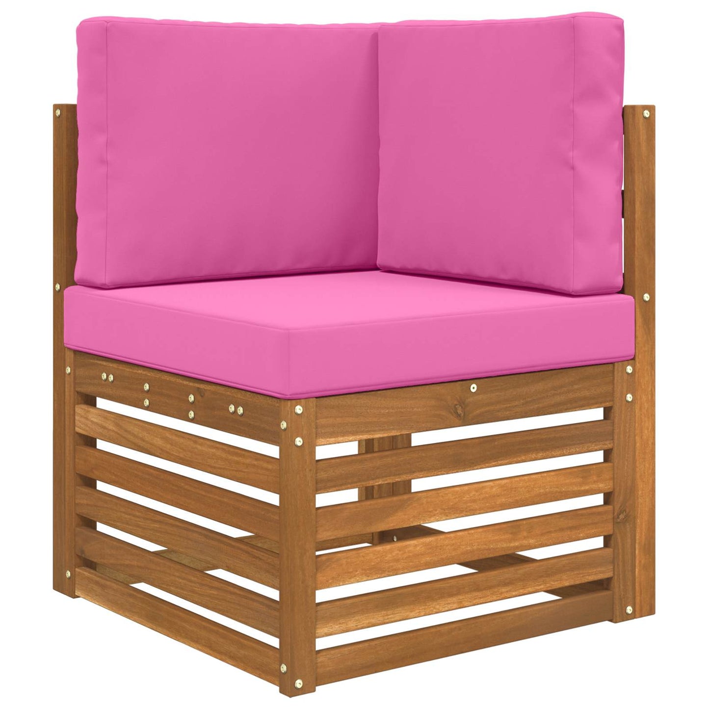 Udendørs Sofa Pude Polyester Lyserød 60 x 60 cm