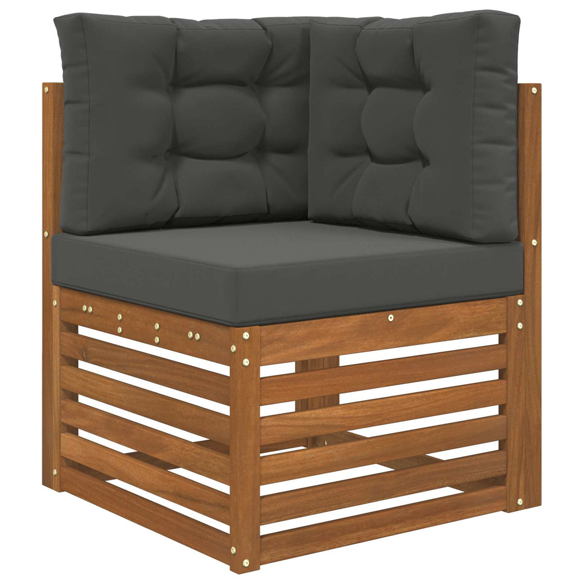 Udendørs Sofa Pude Polyester Antracit 60 x 60 cm