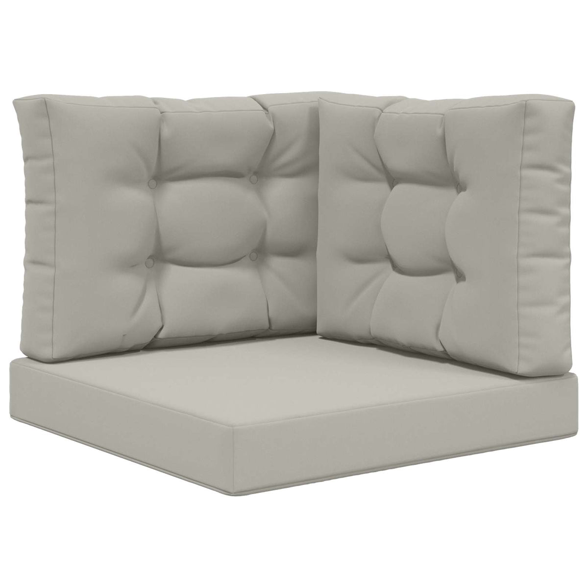 Udendørs Sofa Pude Polyester Grå 60 x 60 cm