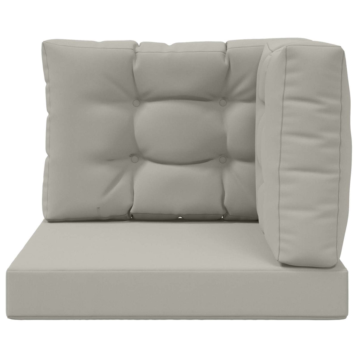 Udendørs Sofa Pude Polyester Grå 60 x 60 cm