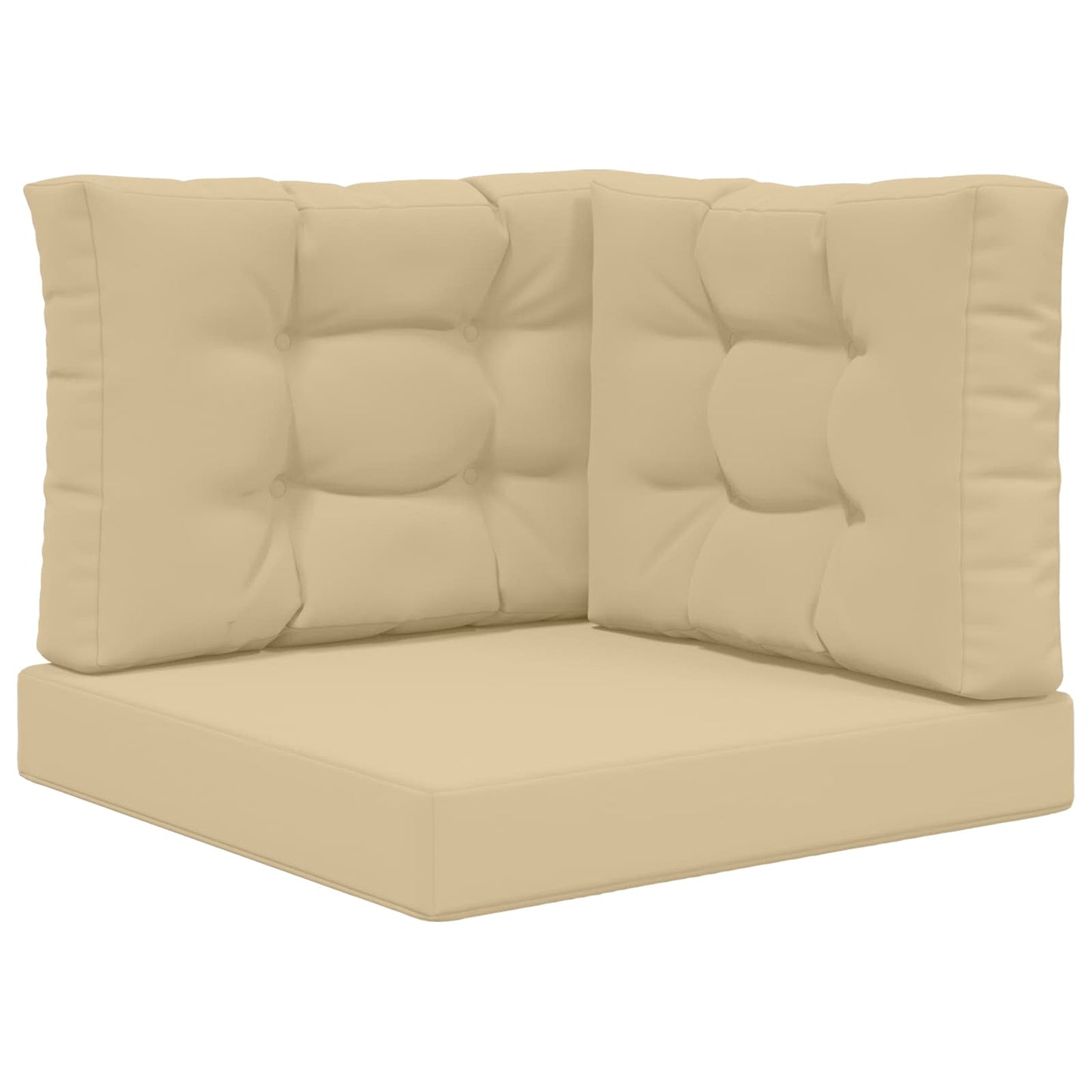 Udendørs Sofa Pude Polyester Beige 60 x 60 cm