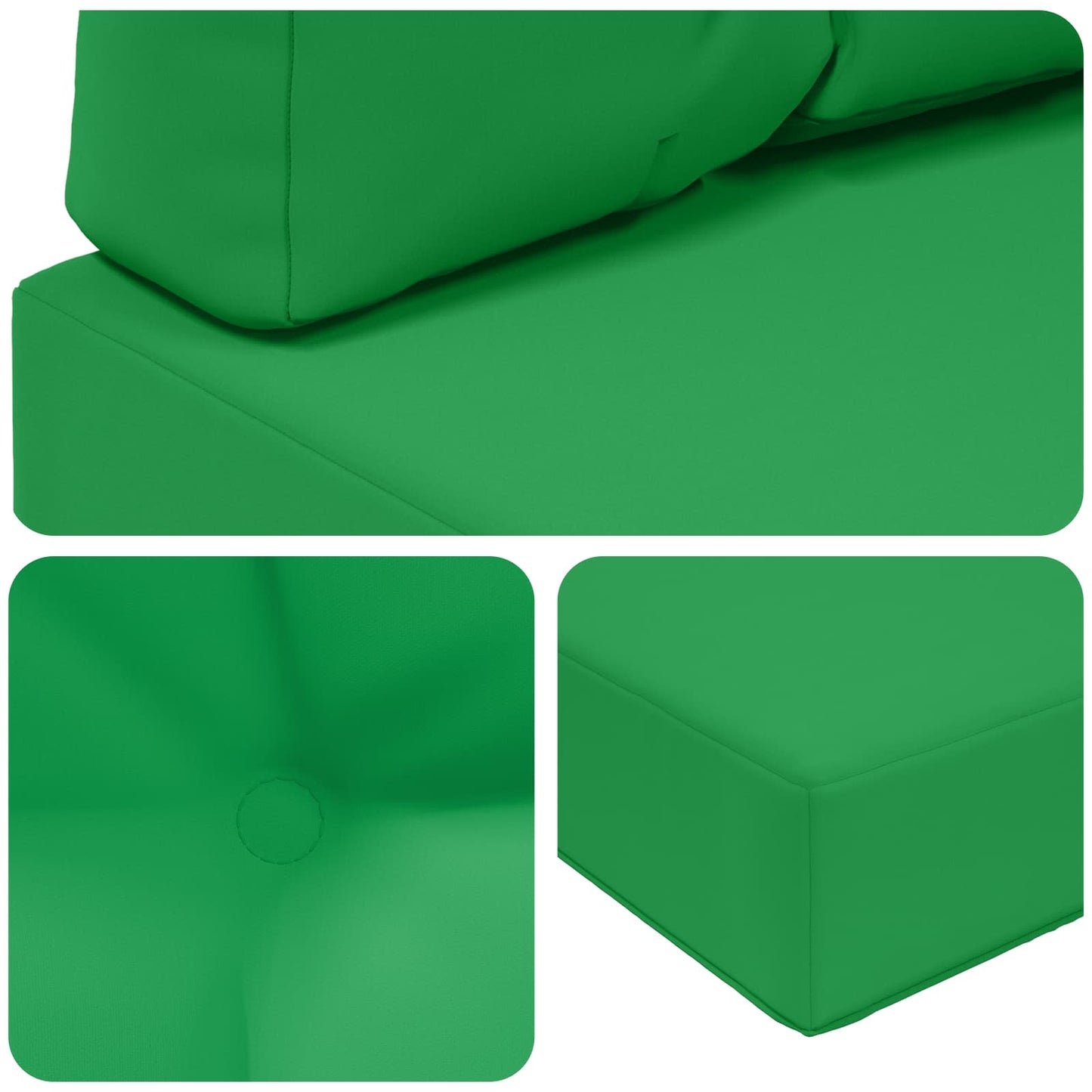 Udendørs Sofa Pude Polyester Grøn 60 x 60 cm