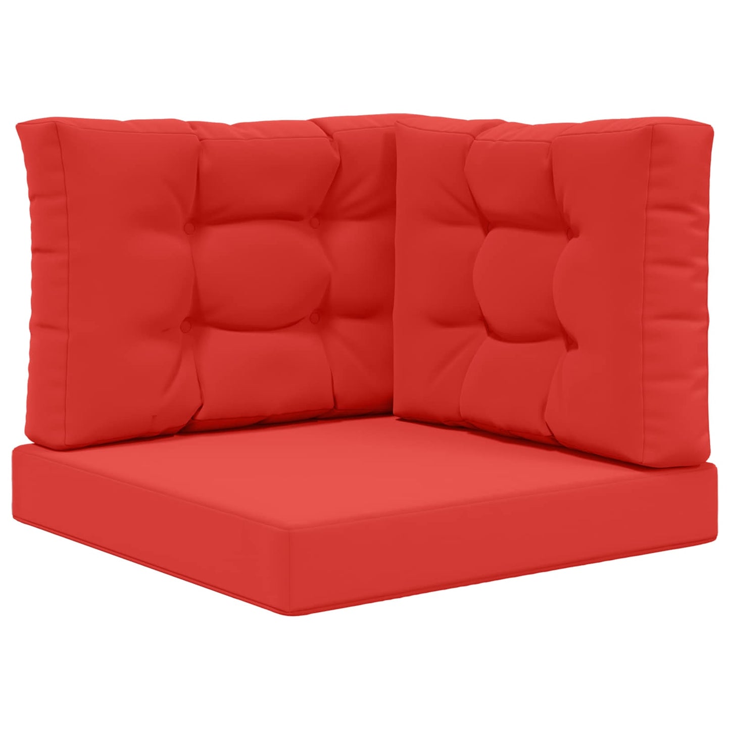 Udendørs Sofa Pude Polyester Rød 60 x 60 cm