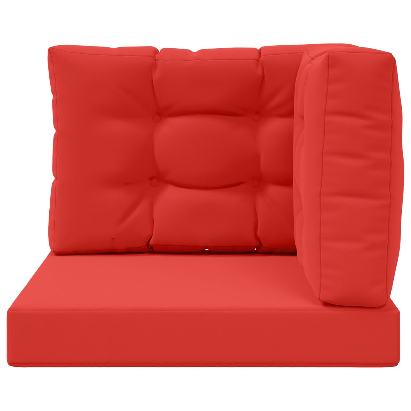Udendørs Sofa Pude Polyester Rød 60 x 60 cm