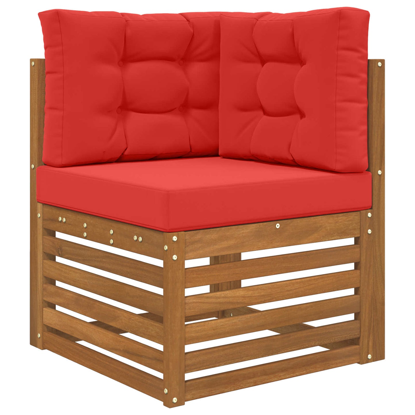Udendørs Sofa Pude Polyester Rød 60 x 60 cm