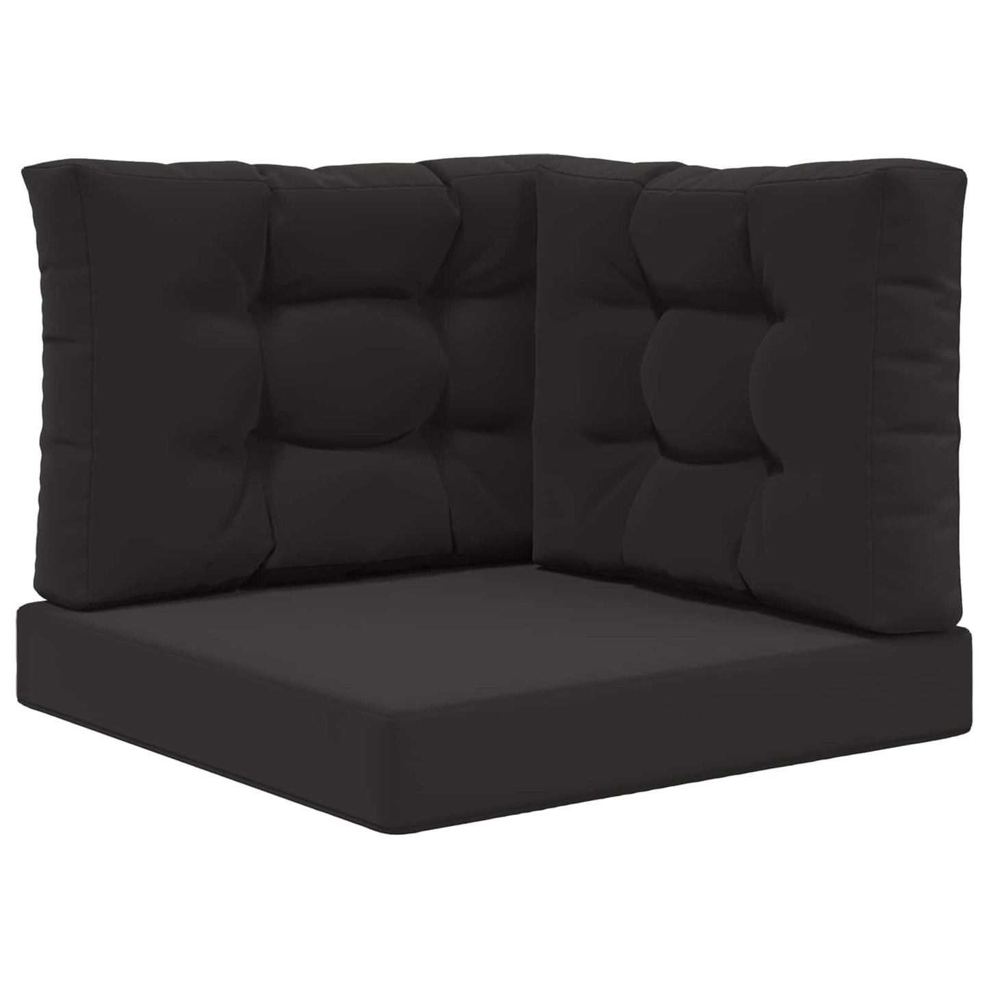 Udendørs Sofa Pude Polyester Sort 60 x 60 cm