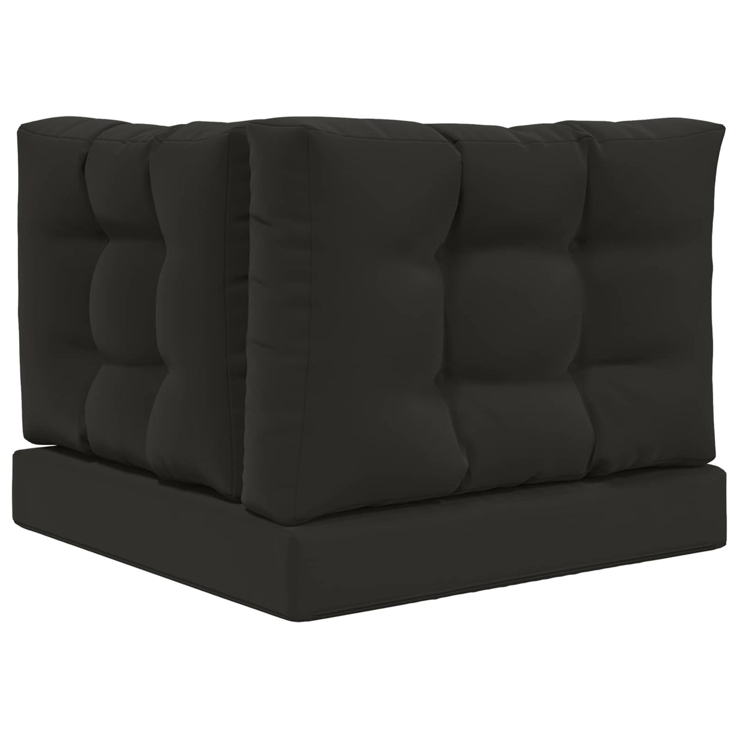 Udendørs Sofa Pude Polyester Sort 60 x 60 cm
