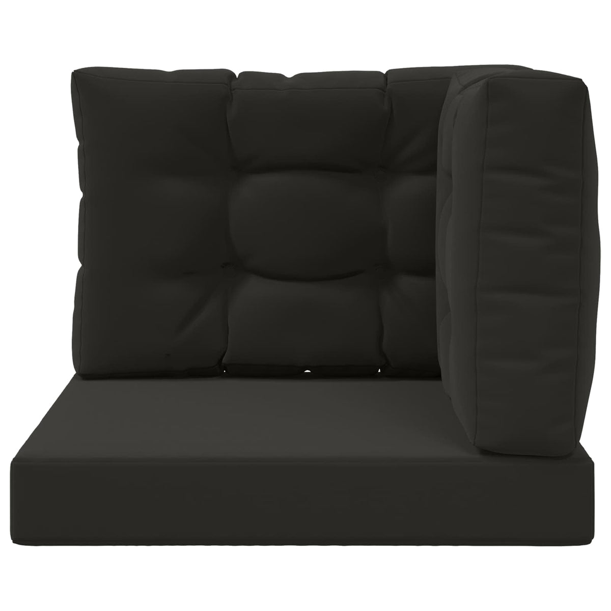 Udendørs Sofa Pude Polyester Sort 60 x 60 cm