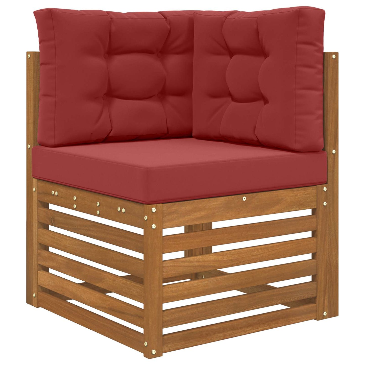 Udendørs Sofa Pude Polyester Vinrød 60 x 60 cm