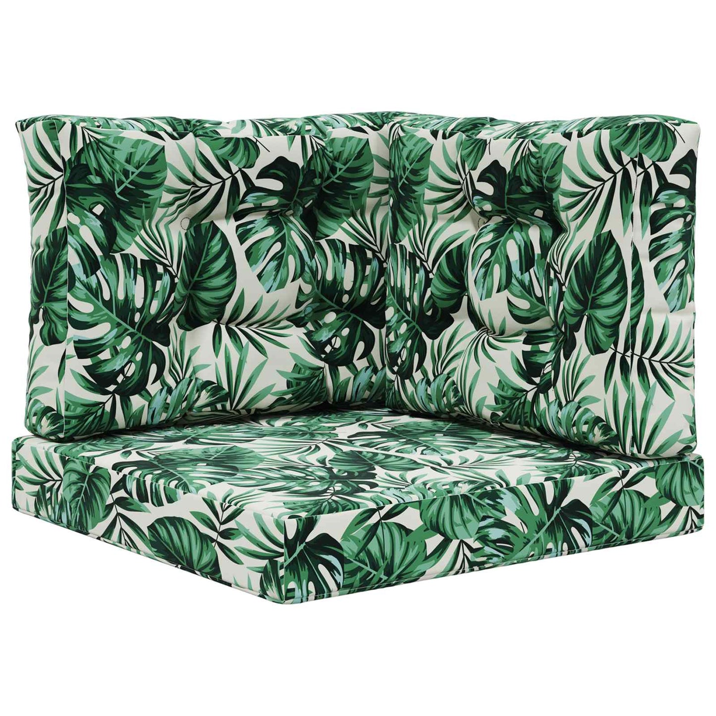 Udendørs Sofa Pude Polyester Bladmønster 60 x 60 cm Bladmønster
