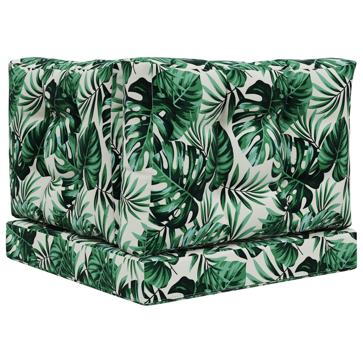 Udendørs Sofa Pude Polyester Bladmønster 60 x 60 cm Bladmønster