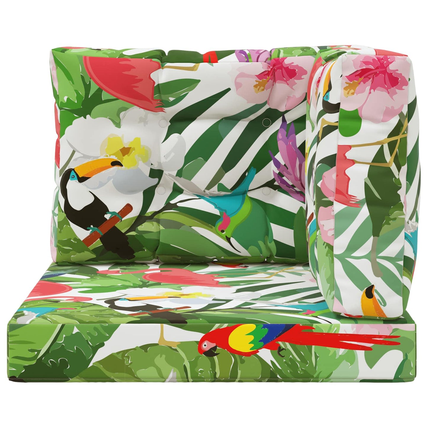 Udendørs Sofa Pude Polyester farverig 60 x 60 cm