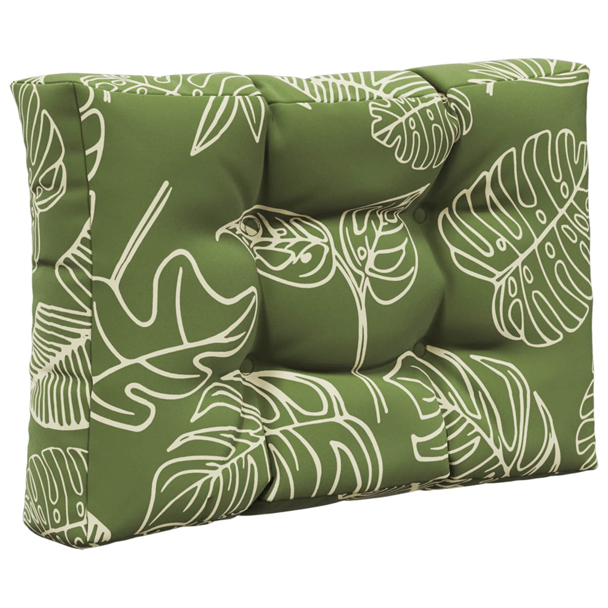 Udendørs Sofa Pude Polyester Bladdesign 60 x 60 cm Bladdesign