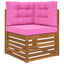 Udendørs Sofa Pude Polyester Lyserød 60 x 60 cm
