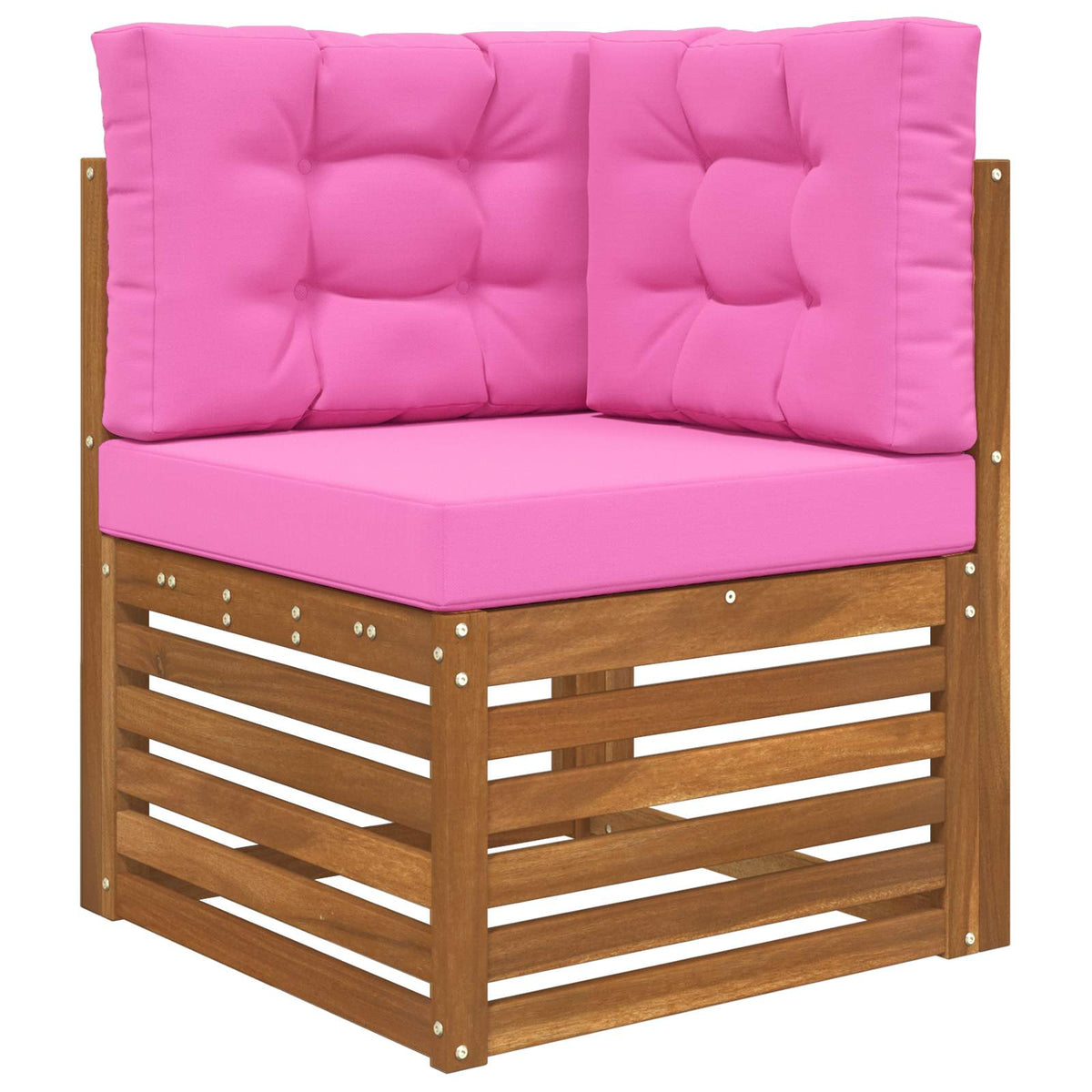 Udendørs Sofa Pude Polyester Lyserød 60 x 60 cm