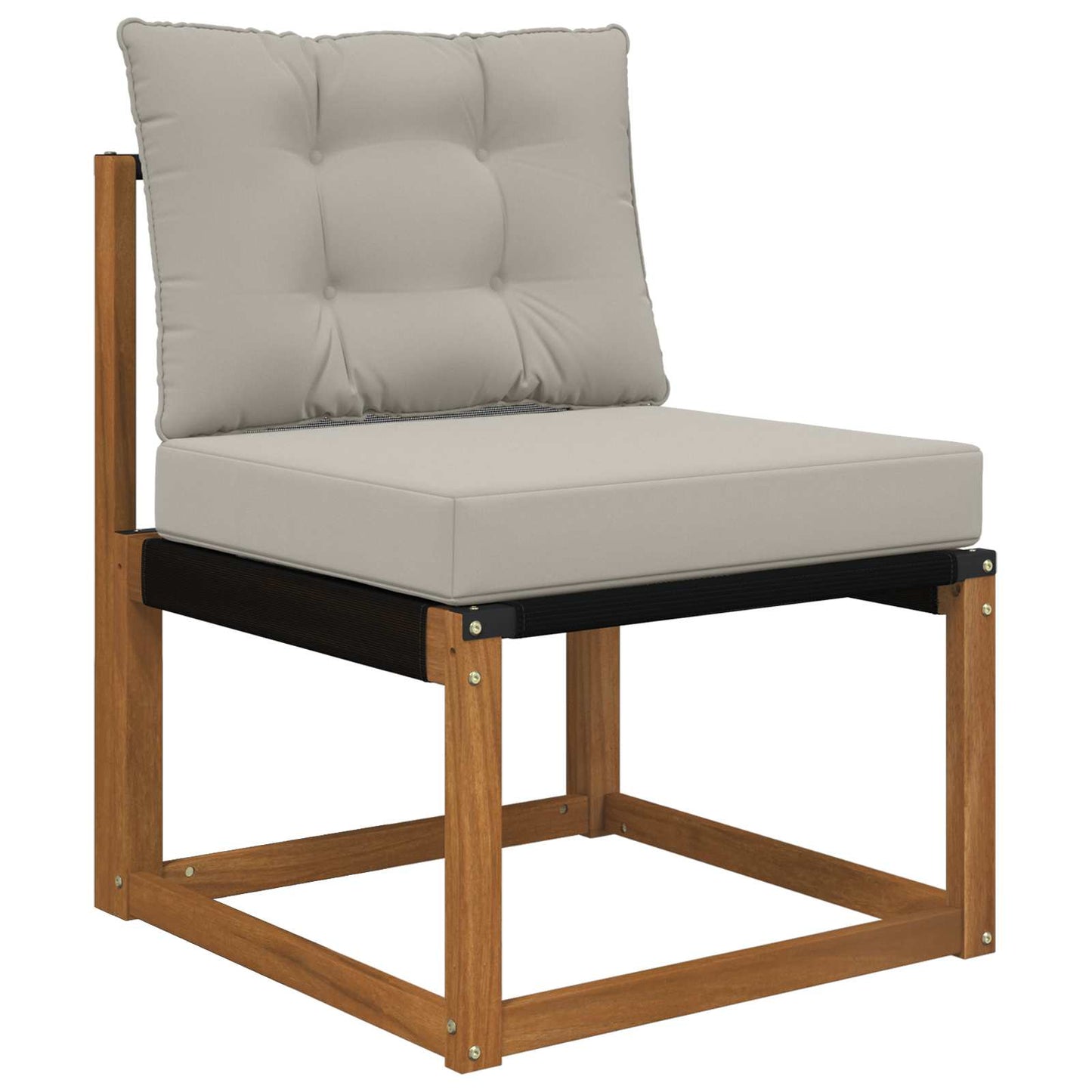 Udendørs Sofa Pude Polyester Grå 60 x 50,5 cm