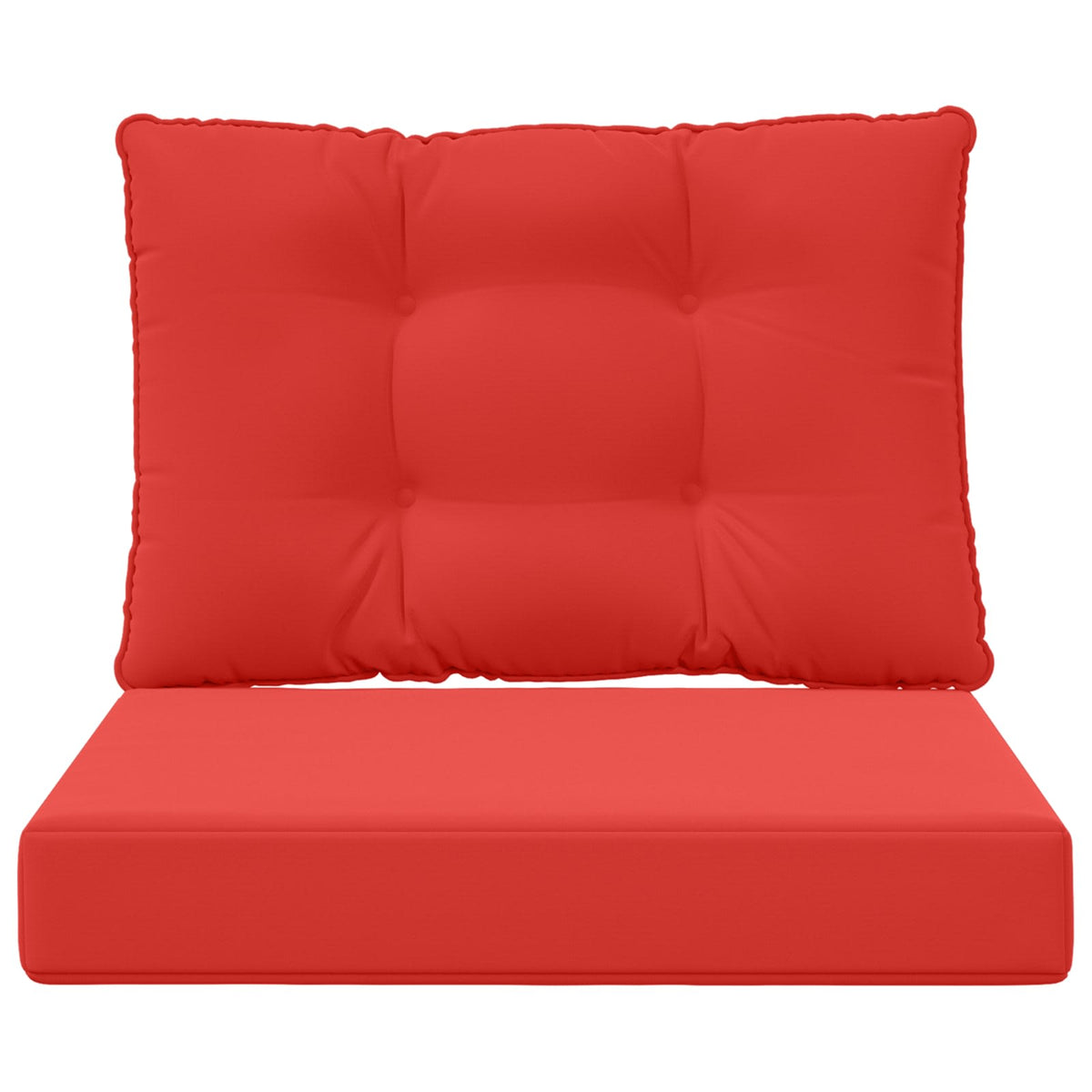 Udendørs Sofa Pude Polyester Rød 60 x 50,5 cm