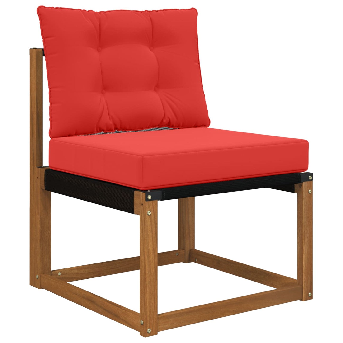 Udendørs Sofa Pude Polyester Rød 60 x 50,5 cm