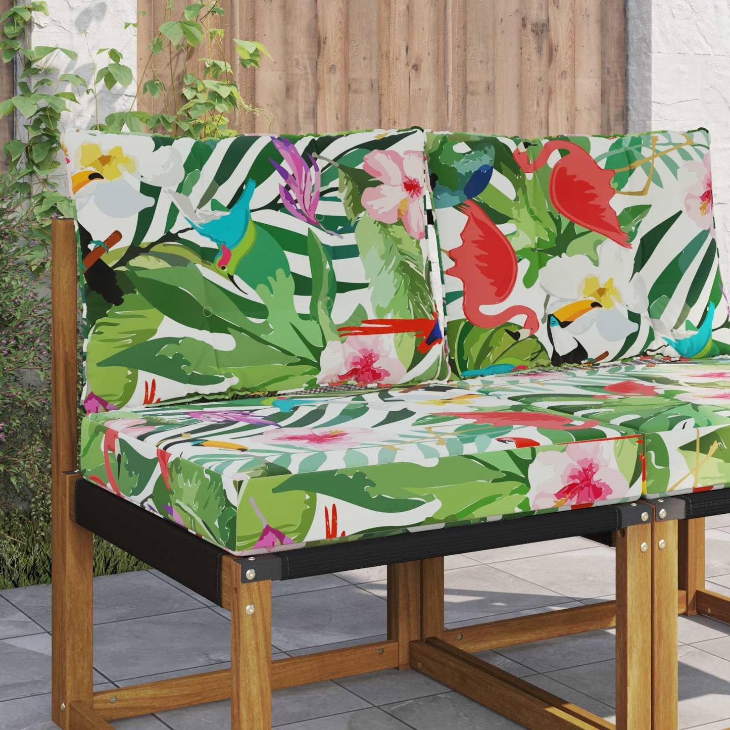 Udendørs Sofa Pude Polyester farverig 60 x 50,5 cm
