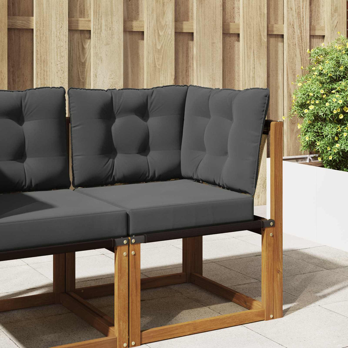 Udendørs Sofa Pude Polyester Antracit 50,5 x 50,5 cm