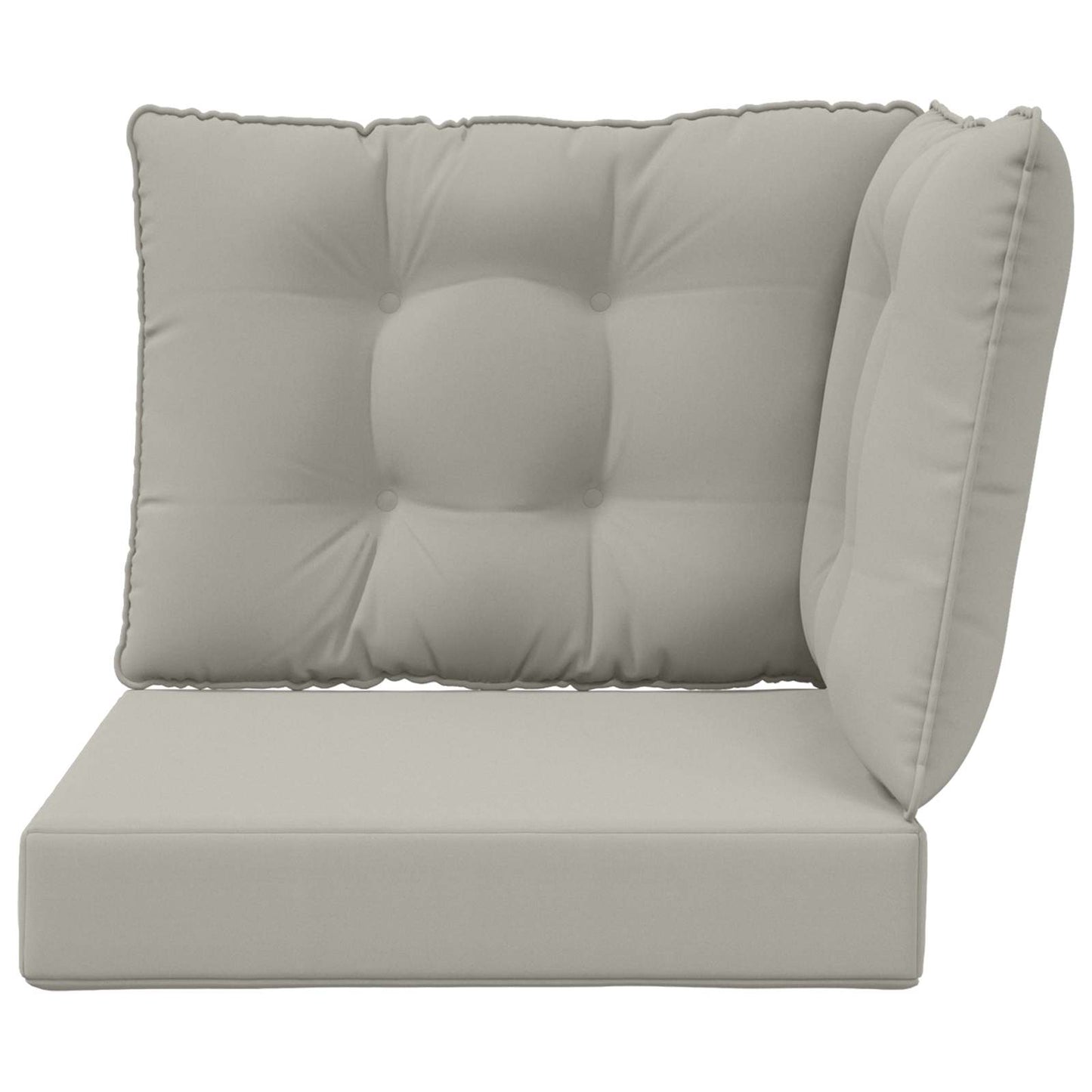Udendørs Sofa Pude Polyester Grå 50,5 x 50,5 cm