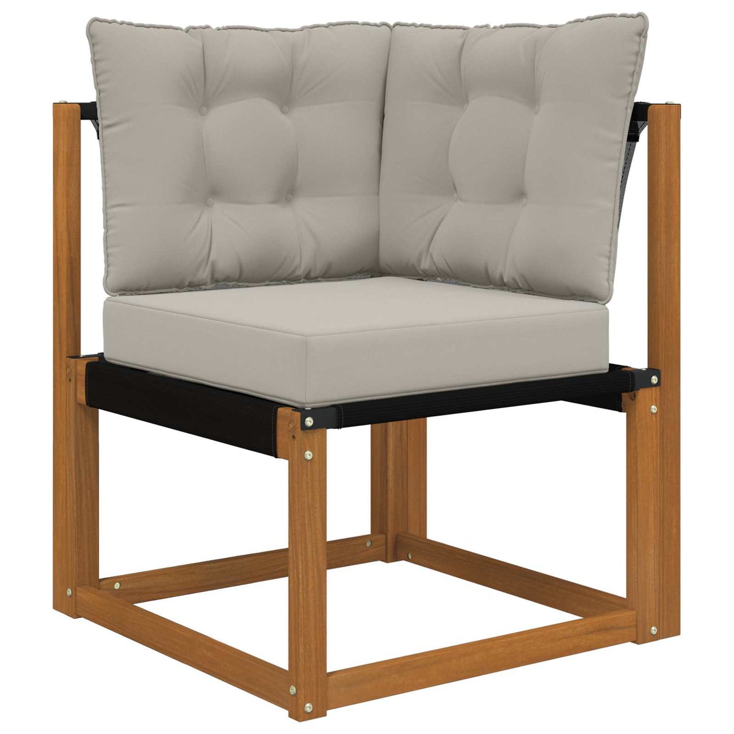 Udendørs Sofa Pude Polyester Grå 50,5 x 50,5 cm