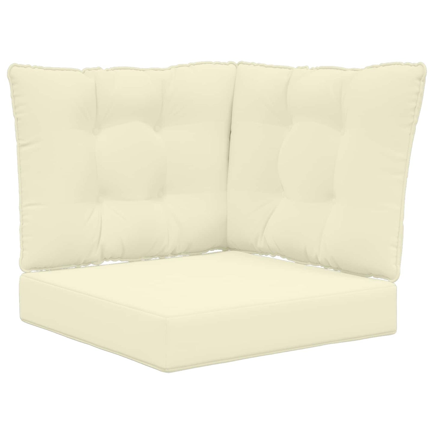 Udendørs Sofa Pude Polyester Cremefarvet 50,5 x 50,5 cm