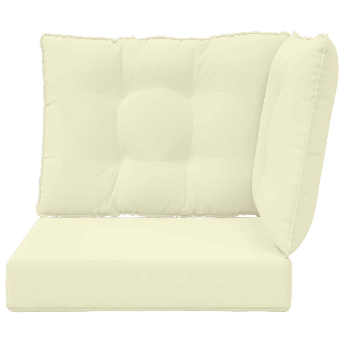 Udendørs Sofa Pude Polyester Cremefarvet 50,5 x 50,5 cm