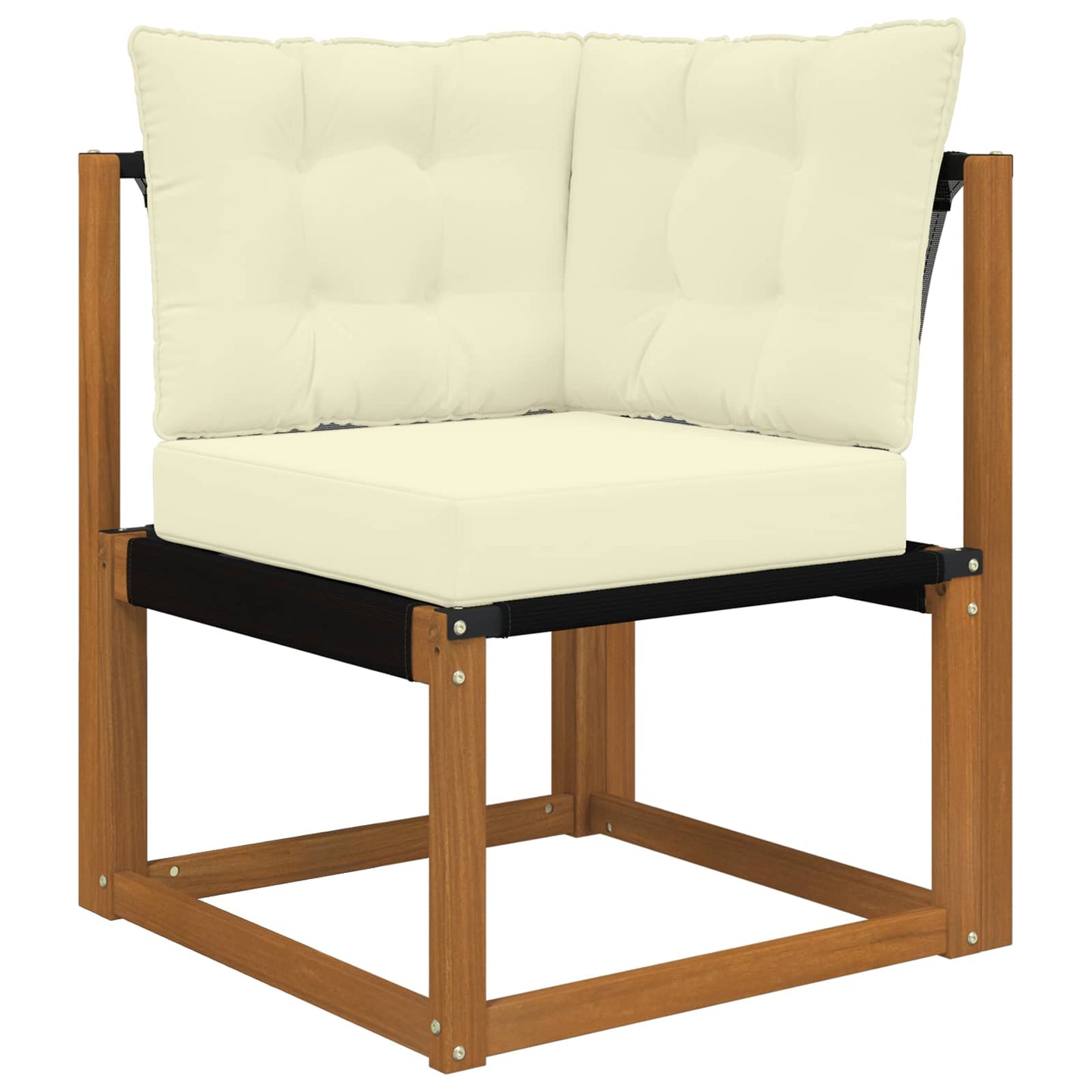 Udendørs Sofa Pude Polyester Cremefarvet 50,5 x 50,5 cm