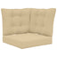 Udendørs Sofa Pude Polyester Beige 50,5 x 50,5 cm