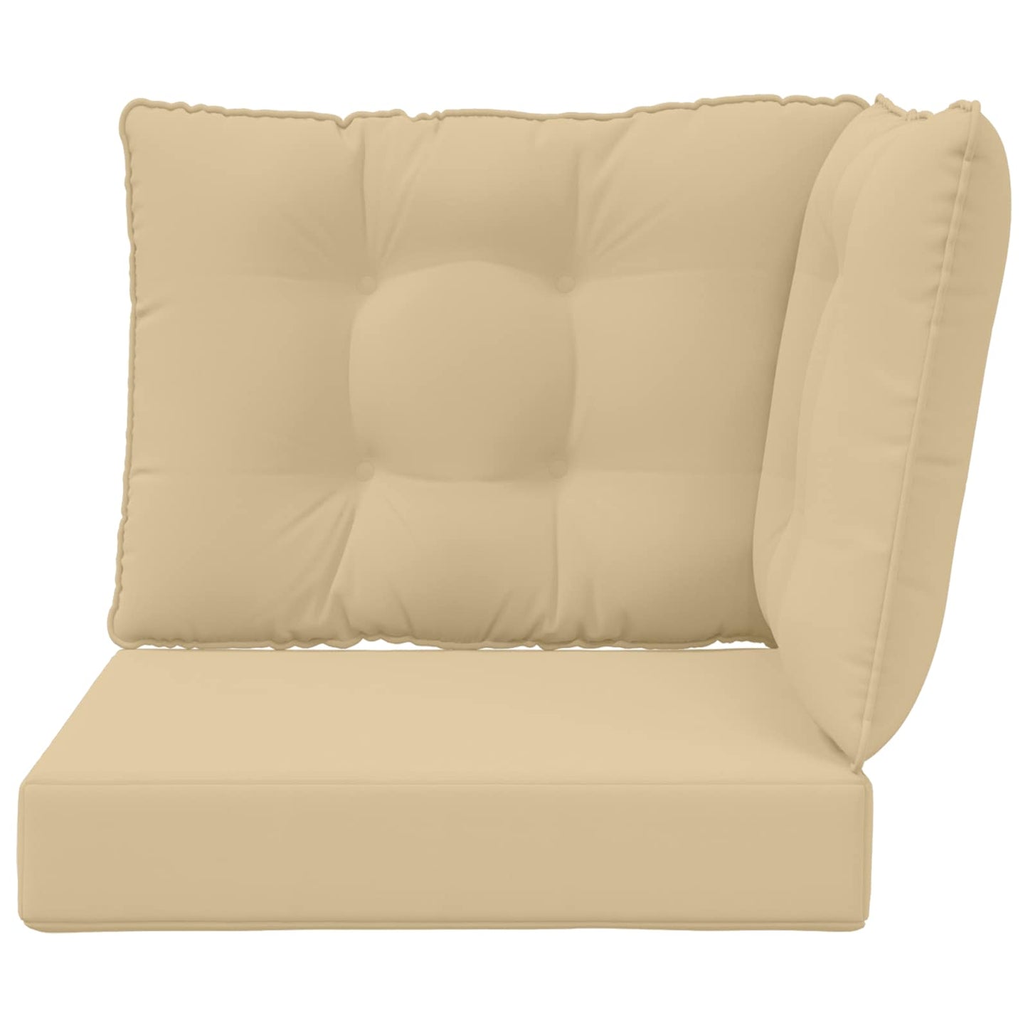 Udendørs Sofa Pude Polyester Beige 50,5 x 50,5 cm