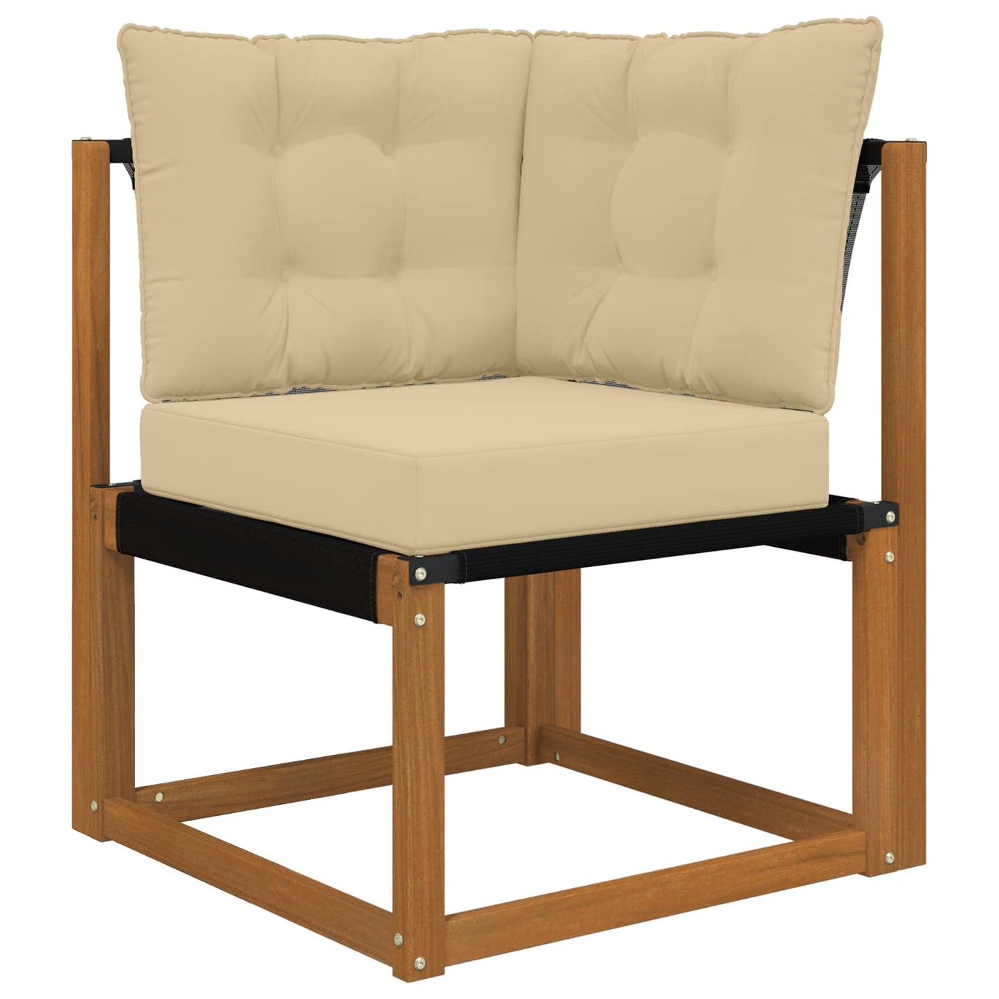 Udendørs Sofa Pude Polyester Beige 50,5 x 50,5 cm
