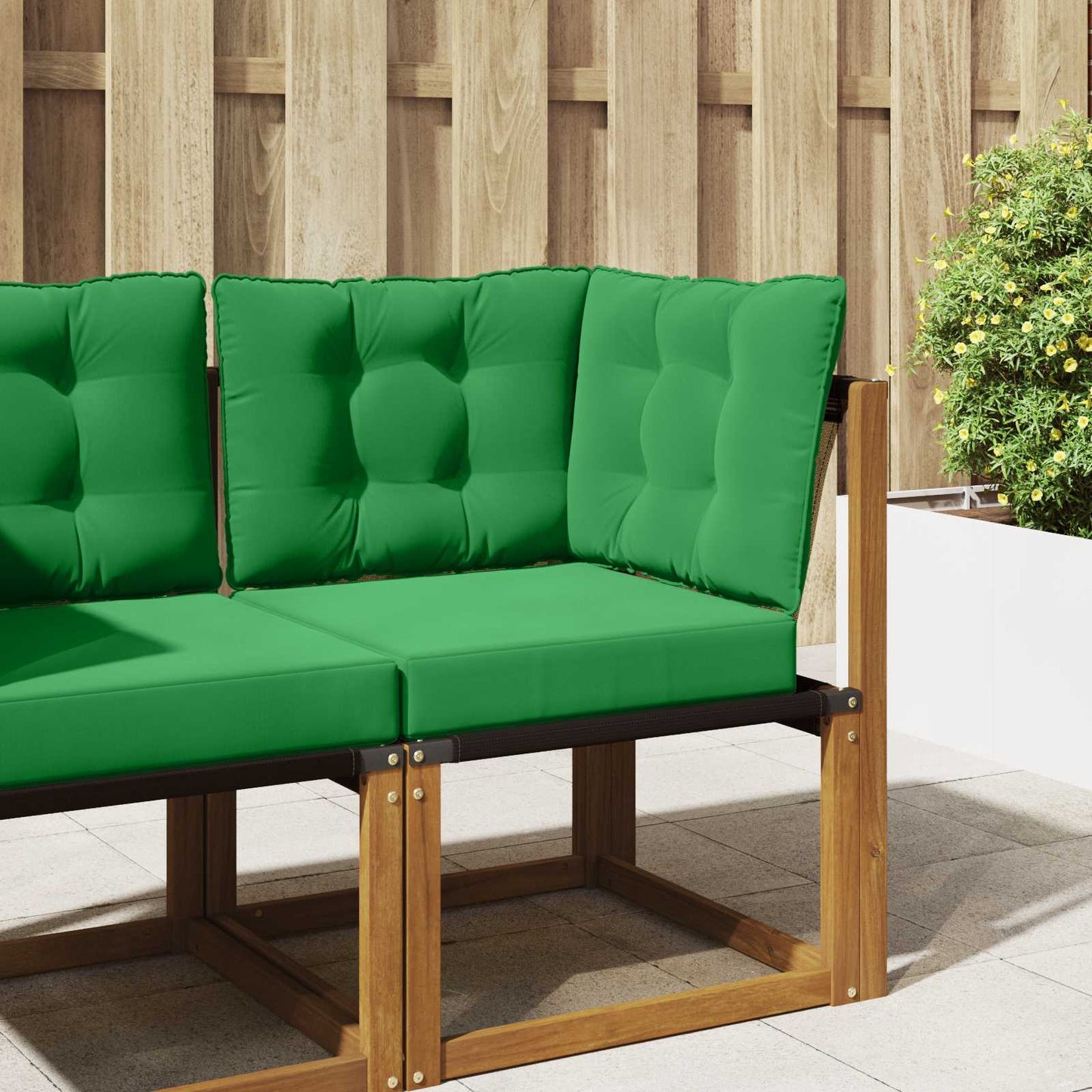Udendørs Sofa Pude Polyester Grøn 50,5 x 50,5 cm