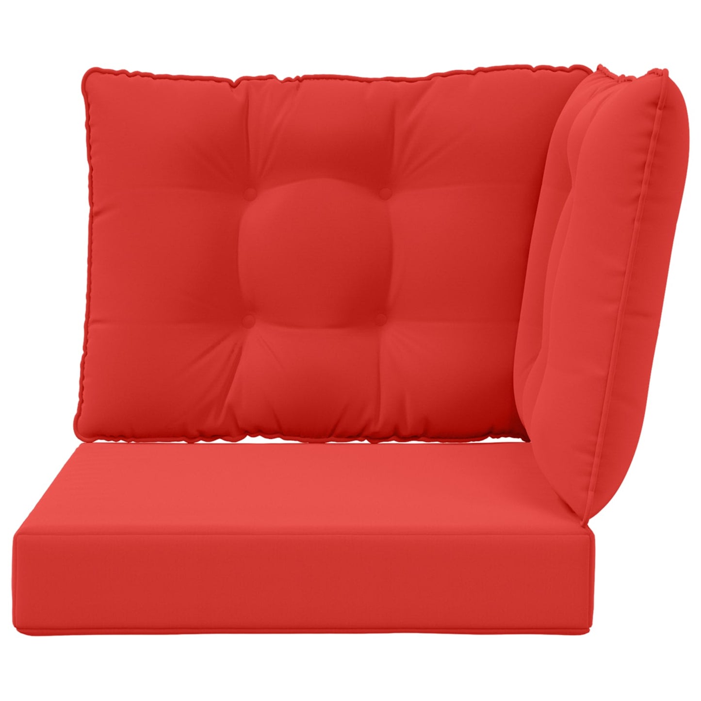 Udendørs Sofa Pude Polyester Rød 50,5 x 50,5 cm