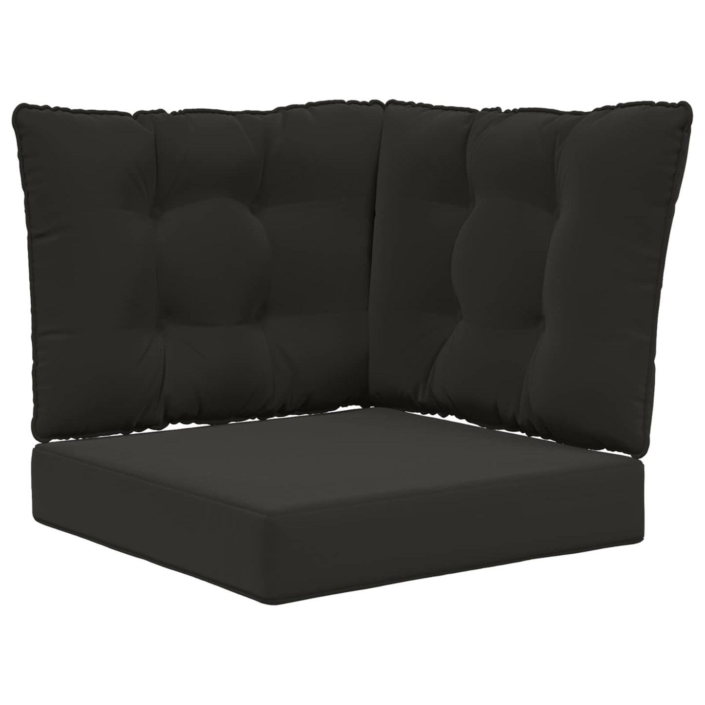 Udendørs Sofa Pude Polyester Sort 50,5 x 50,5 cm