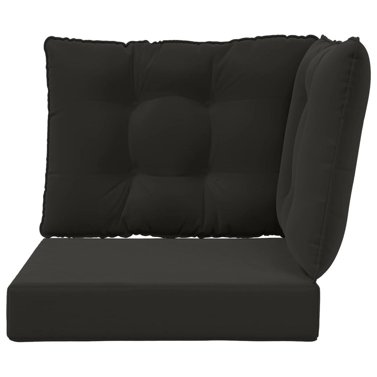 Udendørs Sofa Pude Polyester Sort 50,5 x 50,5 cm