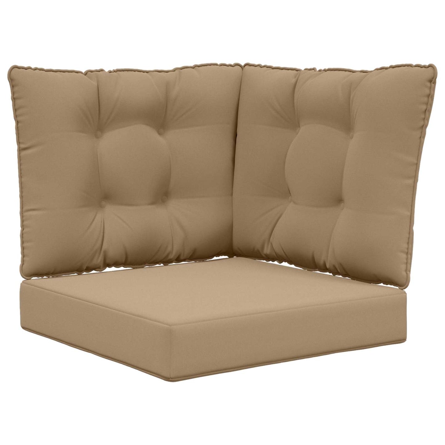 Udendørs Sofa Pude Polyester Gråbrun 50,5 x 50,5 cm