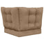 Udendørs Sofa Pude Polyester Gråbrun 50,5 x 50,5 cm