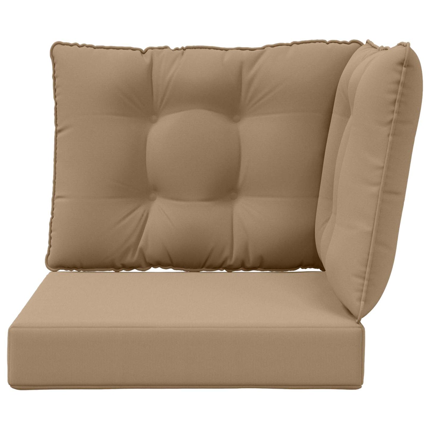 Udendørs Sofa Pude Polyester Gråbrun 50,5 x 50,5 cm